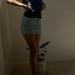 XS forever 21 jean mini skirt